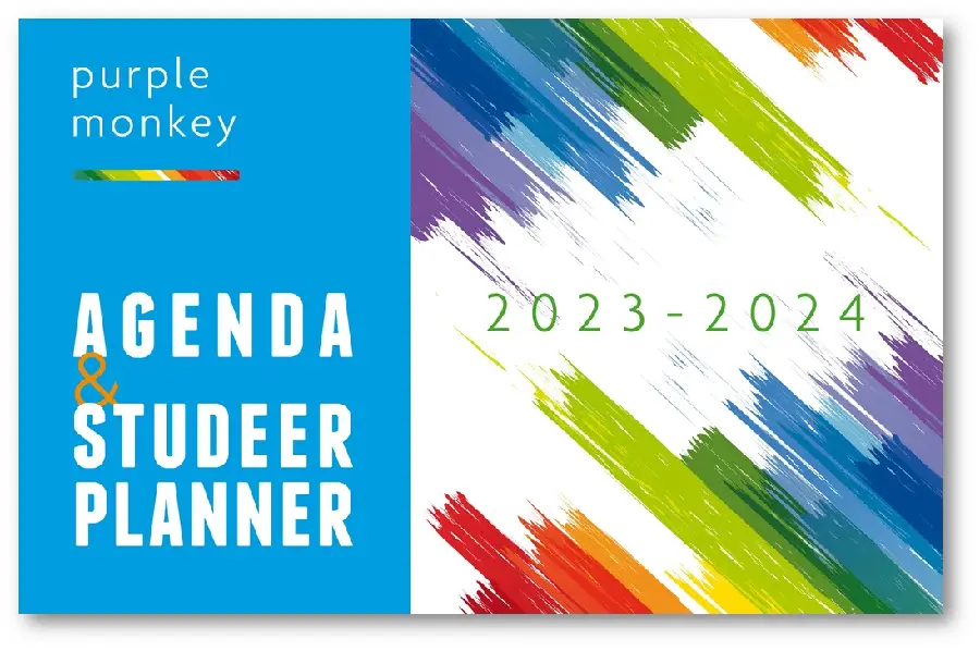 Purple Monkey Agenda en Studeerplanner / 2023-2024