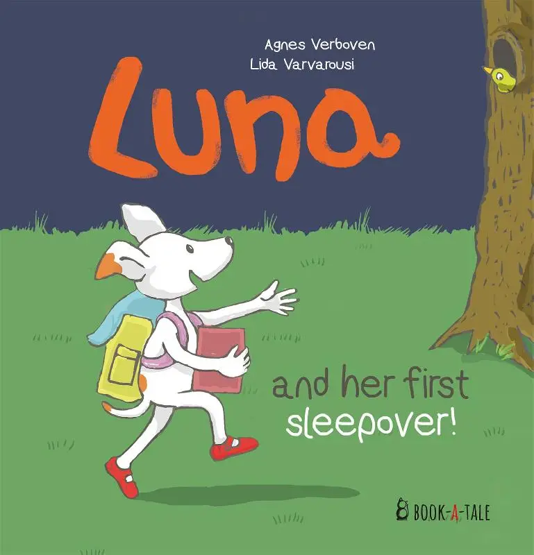 Luna and her first sleepover!