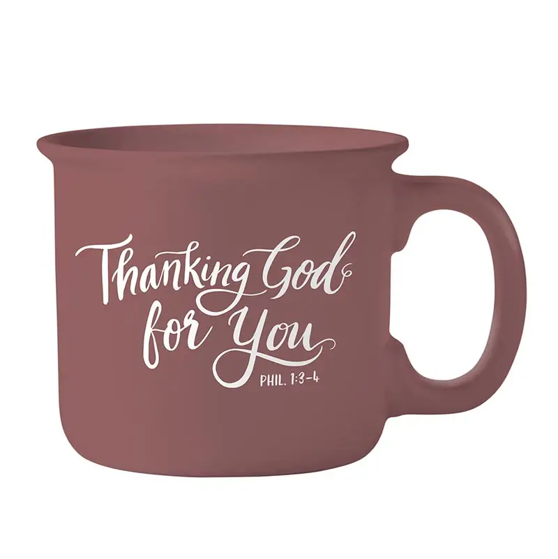 Mug Thanking God for you Red