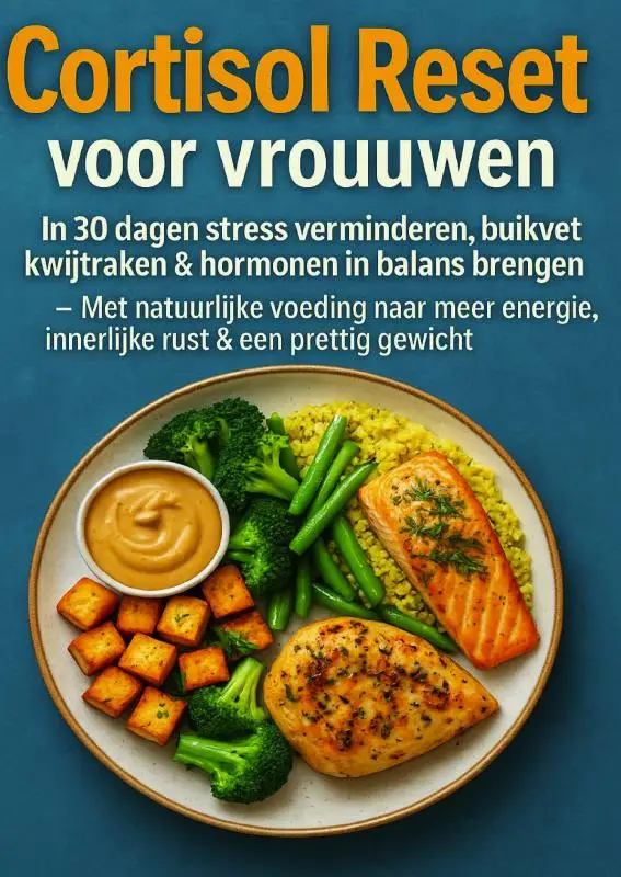 Cortisol Reset voor vrouwen: in 30 dagen stress verminderen, buikvet kwijtraken & hormonen in balans brengen