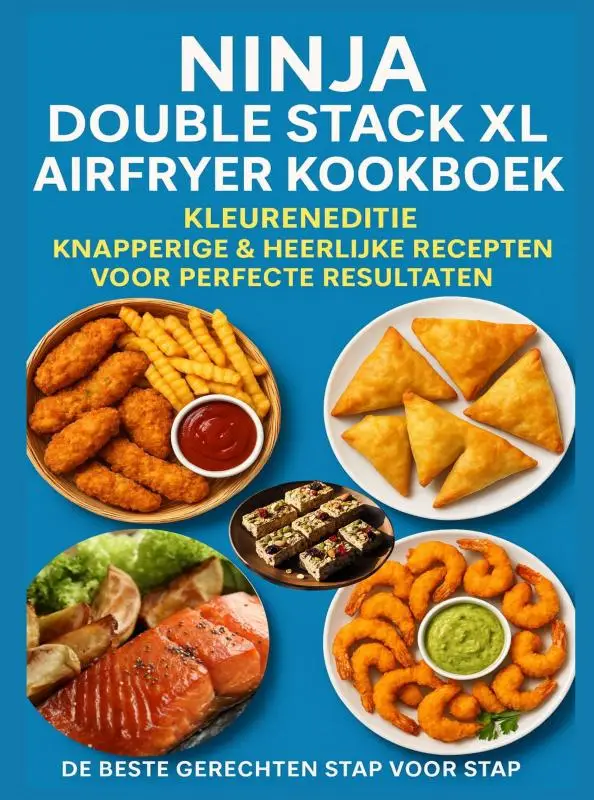 Ninja Double Stack XL Airfryer Kookboek - Kleureneditie Knapperige & Heerlijke Recepten voor Perfecte Resultaten - De Beste Gerechten Stap voor Stap