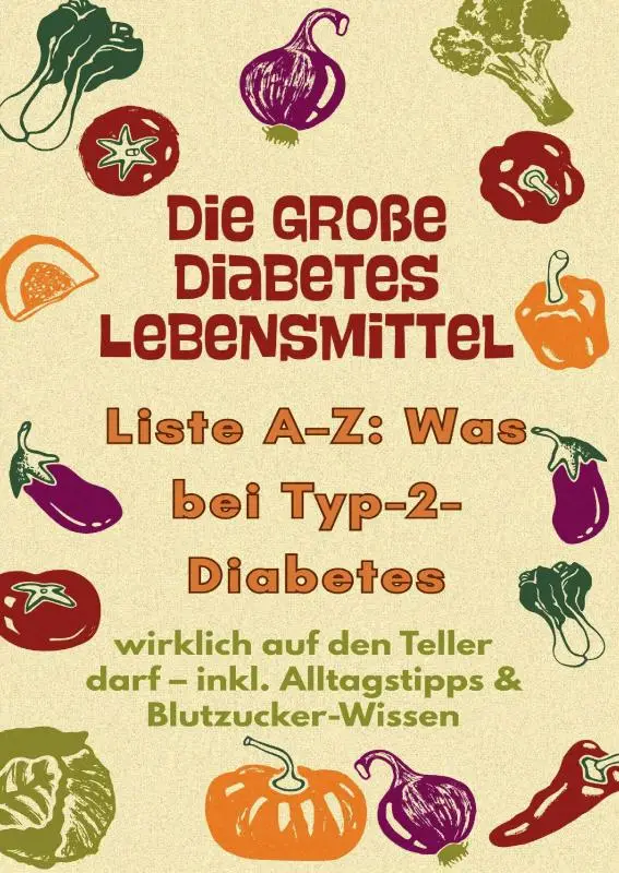 Die große Diabetes Lebensmittel -Liste A-Z: Was bei Typ-2-Diabetes wirklich auf den Teller darf