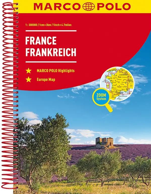 MARCO POLO Reiseatlas Frankreich 1:300 000