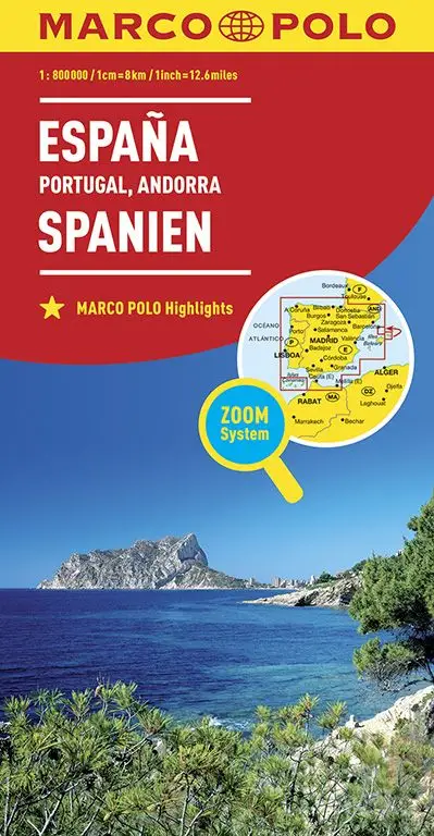 Marco Polo Wegenkaart Spanje / Portugal