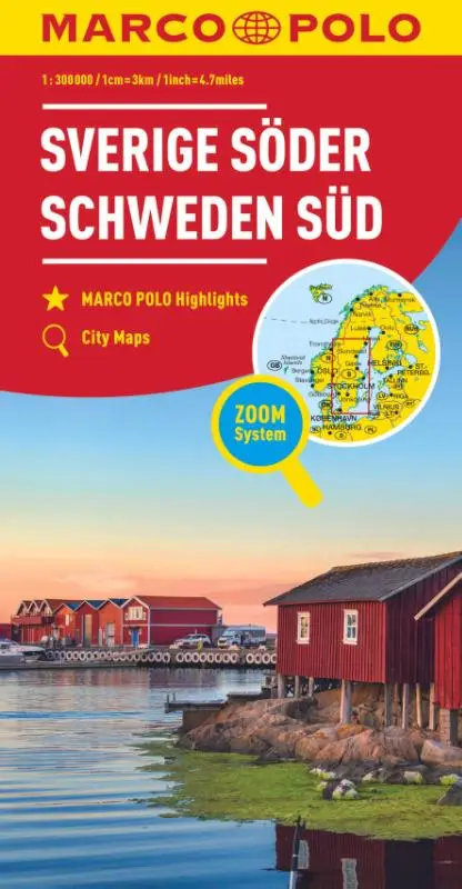 Marco Polo Wegenkaart Zweden Zuid
