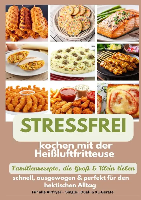 Stressfrei kochen mit der Heißluftfritteuse - Familienrezepte, die Groß & Klein lieben: schnell, ausgewogen & perfekt für den hektischen Alltag