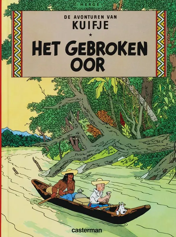 Het gebroken oor Kuifje a