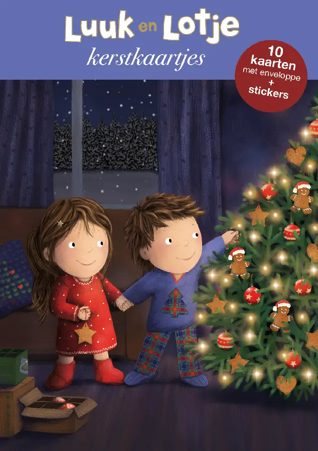 Kerstkaartjes Luuk en Lotje