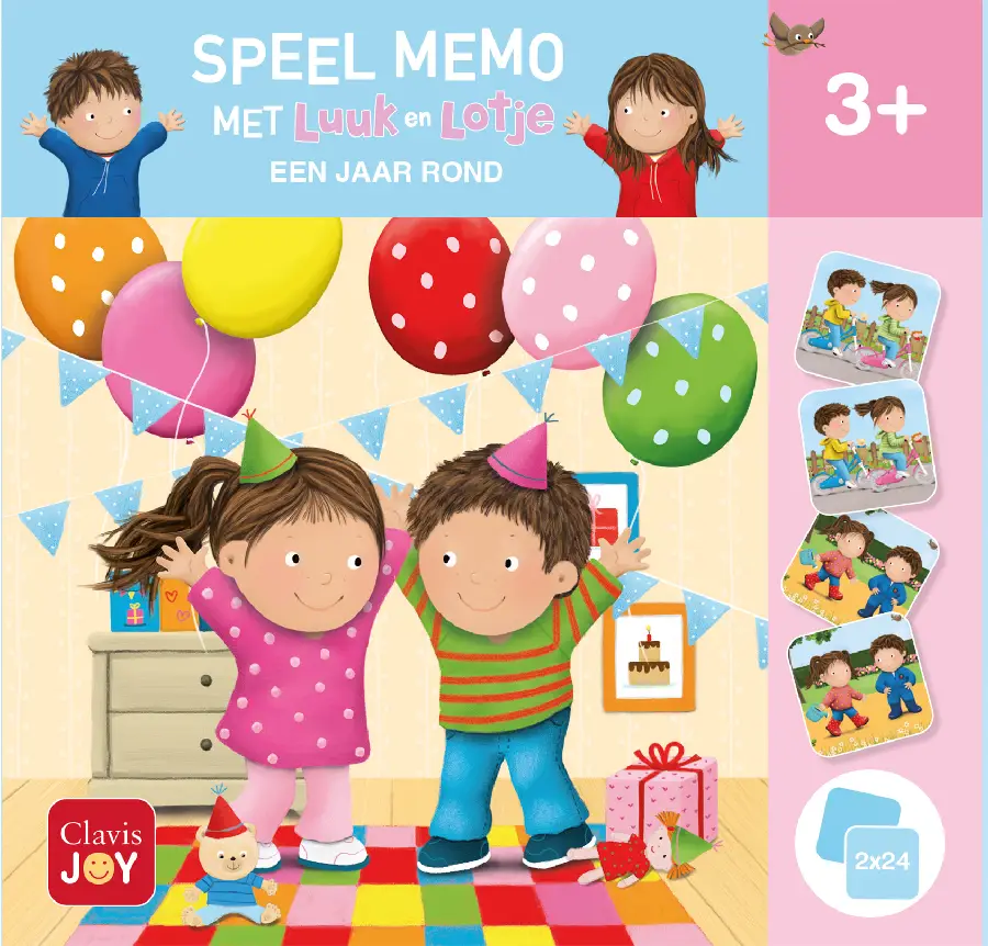 Speel memo met Luuk en Lotje - Een jaar rond
