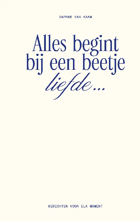 Alles begint bij een beetje liefde...