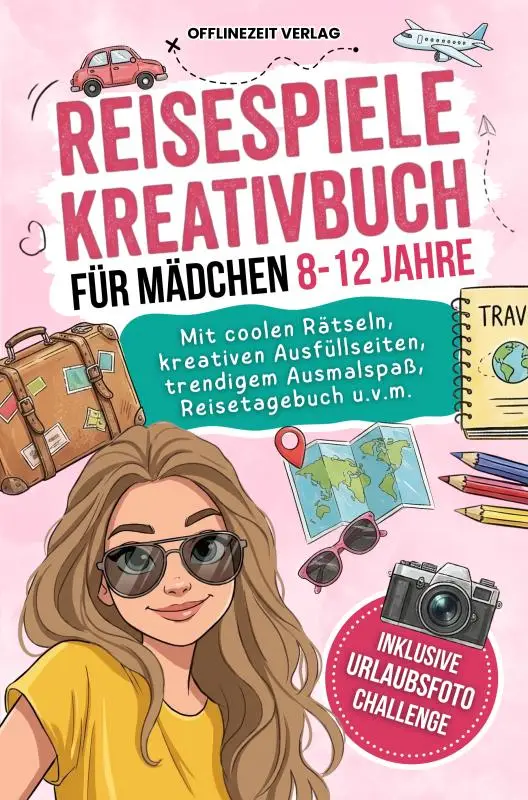 Reisespiele Kreativbuch für Mädchen 8-12 Jahre