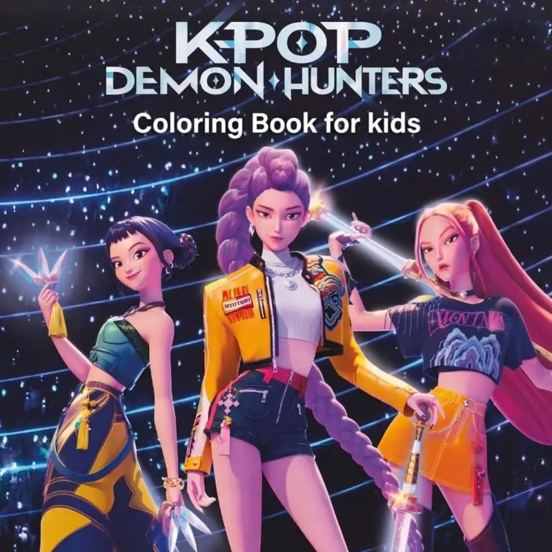 KPOP Demon Hunters Coloring Book