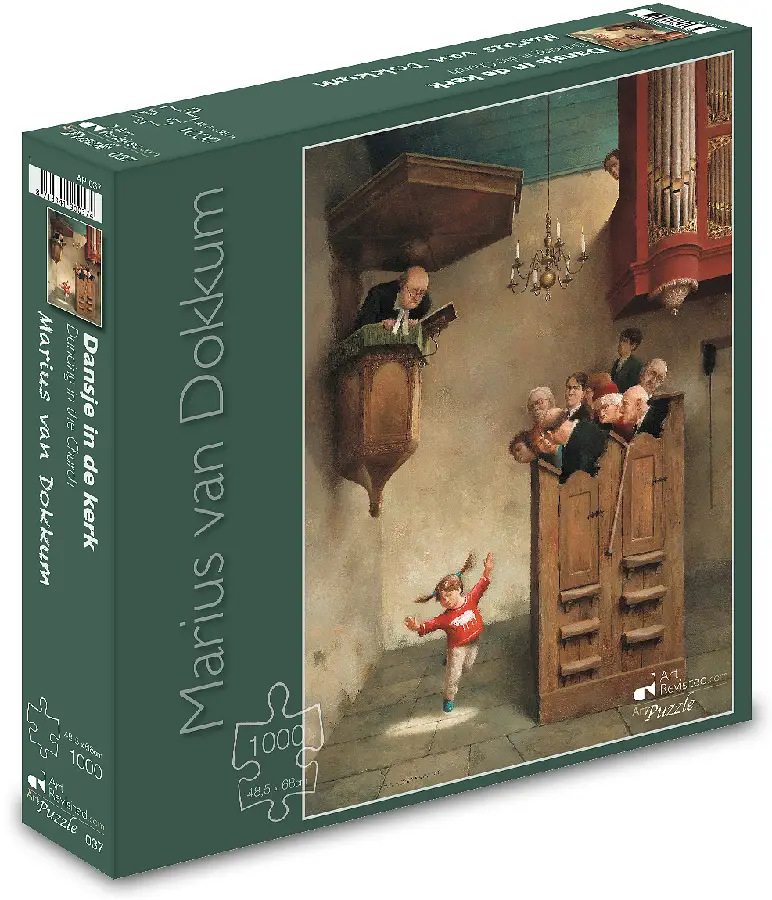 Marius van Dokkum Dansje in de kerk Puzzel 1000 stukjes