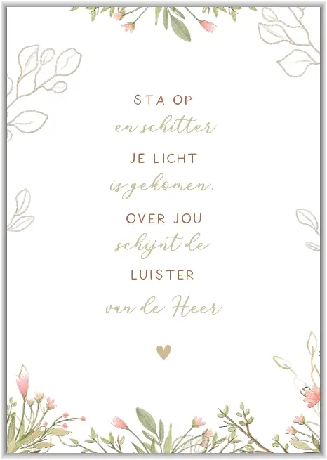 Sta op en schitter
