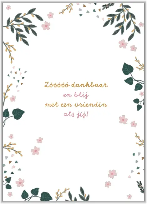 dankbaar en blij