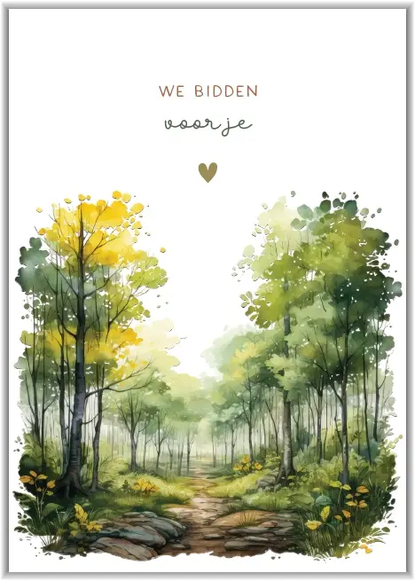 We bidden voor je