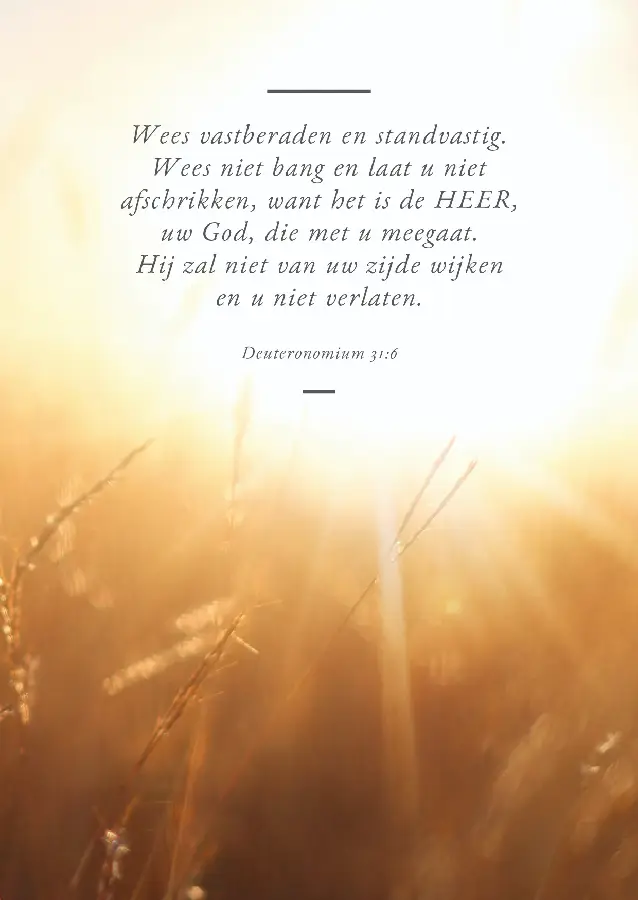 Poster A4 Wees vastberaden