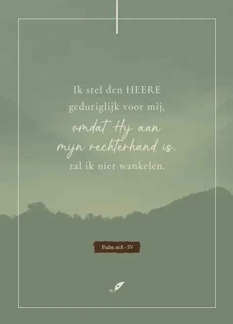 Ik stel den HEERE