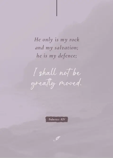 He only is my rock