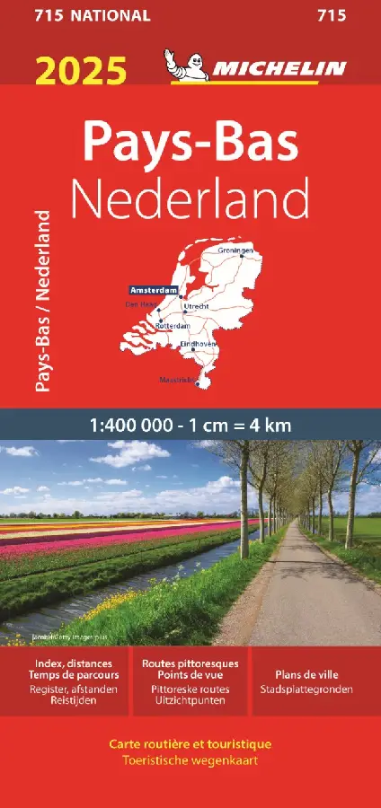Michelin Wegenkaart 715 Nederland 2025