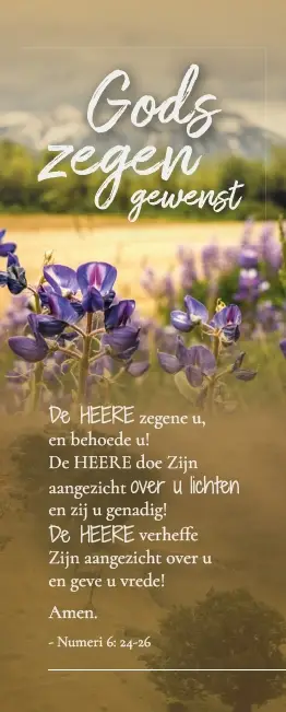 Gods zegen gewenst