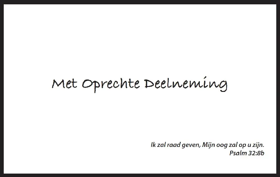 Map Rouw Zwart Met Bijbel Tekst