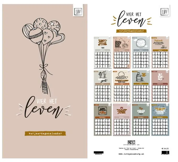 Verjaardagkal vier het leven