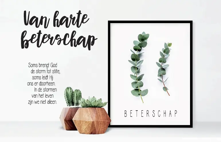 Wenskaart beterschap