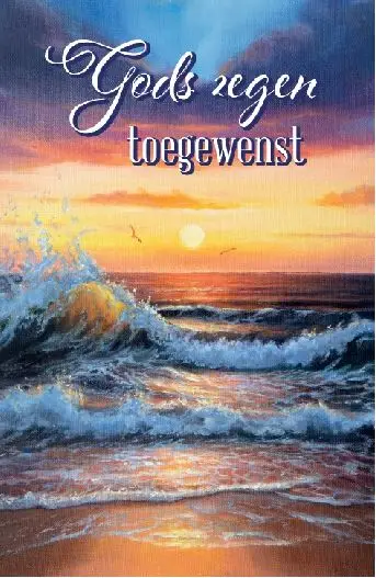 Wenskaart Gods Zegen toegewenst