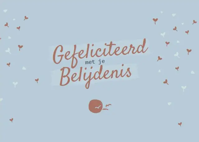 Enkele kaart Gefeliciteerd je Belijdenis