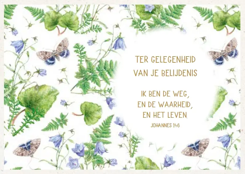 Prentbriefkaart T.Gelegenheid Belijdenis