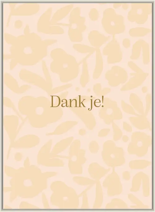Dank je!