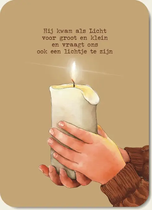 Hij kwam als Licht- kaars in jongenshand