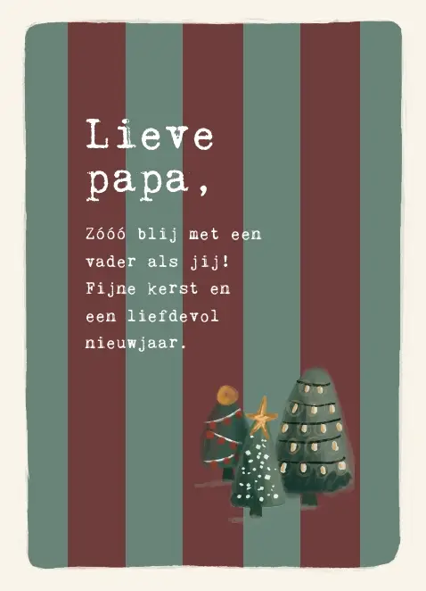 Lieve papa, ZÃ³Ã³Ã³ blij met een vader