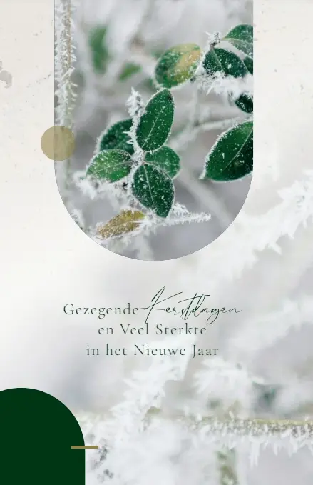 Wenskaart Gez. Kerst/Veel Sterkte