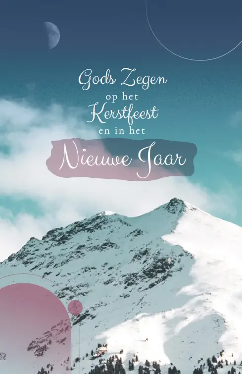 Wenskaart Goede Kerstdagen+Veel Sterkte
