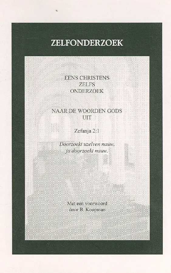 Eens christens zelfonderzoek