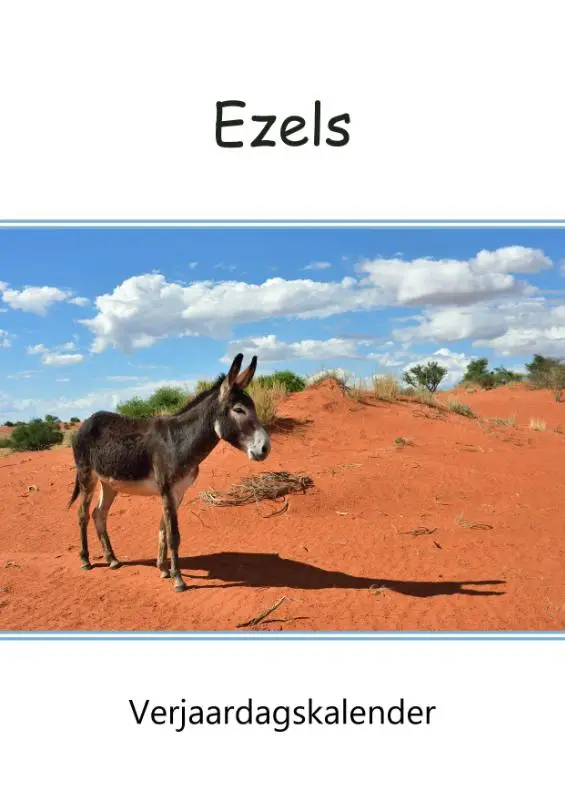 Verjaardagskalender ezels