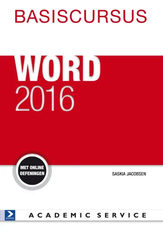 Basiscursus Word / 2016