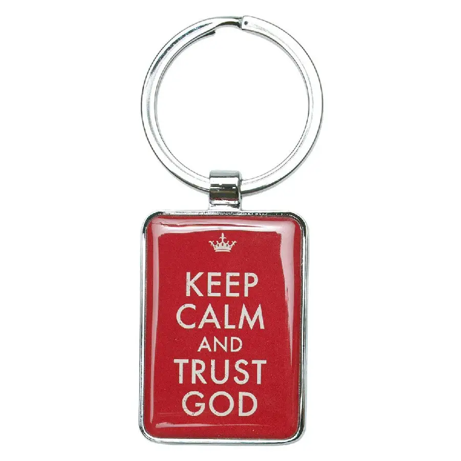 Keep calm and trust God - Red