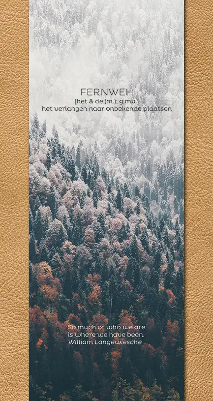 Fernweh Travel Notebook brown
