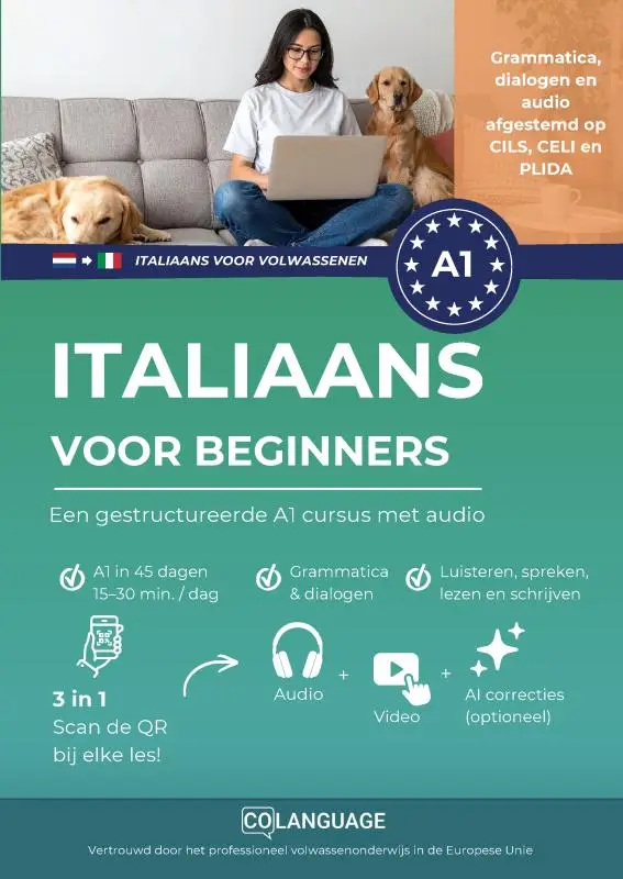Italiaans voor beginners - een gestructureerde A1 cursus met audio