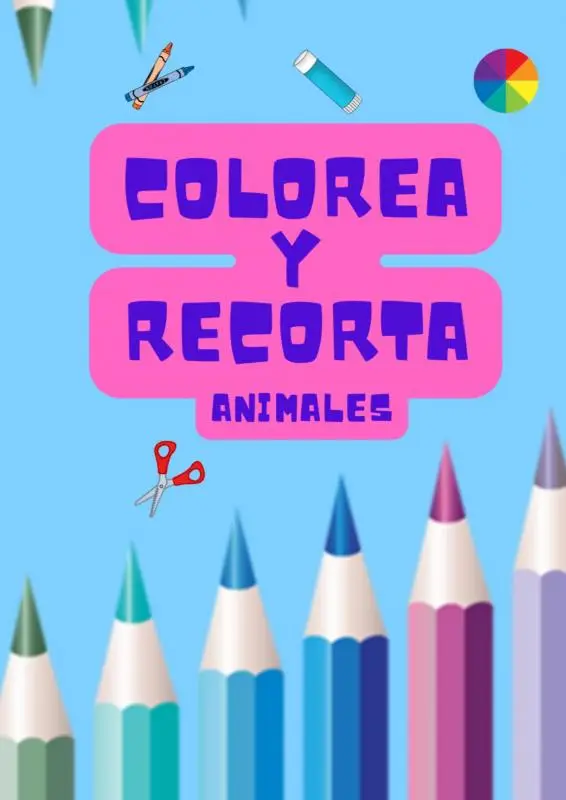 Colorea y Recorta: Animales
