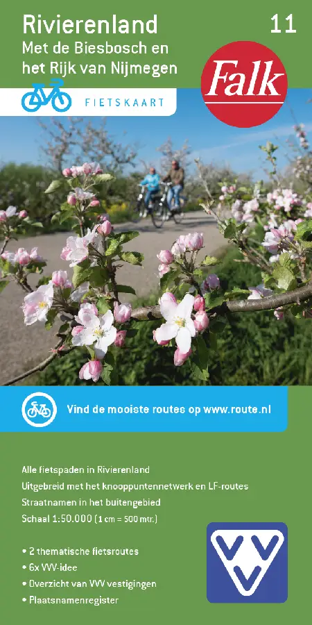 Falk VVV fietskaart 11 Rivierenland