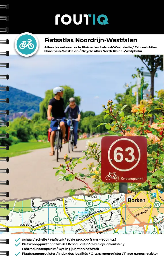 Nordrhein-Westfalen / Routiq Fahrrad Knotenpunkten Atlas Nordrhein-Westfalen / Routiq Fahrrad Knotenpunkten Atlas