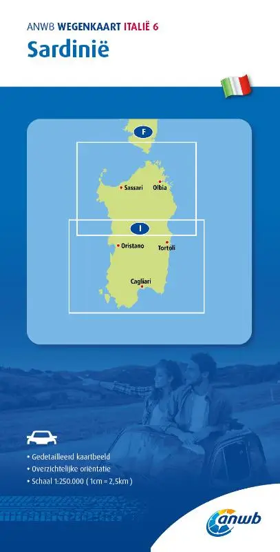 ANWB*Wegenkaart Italië 6. Sardinië