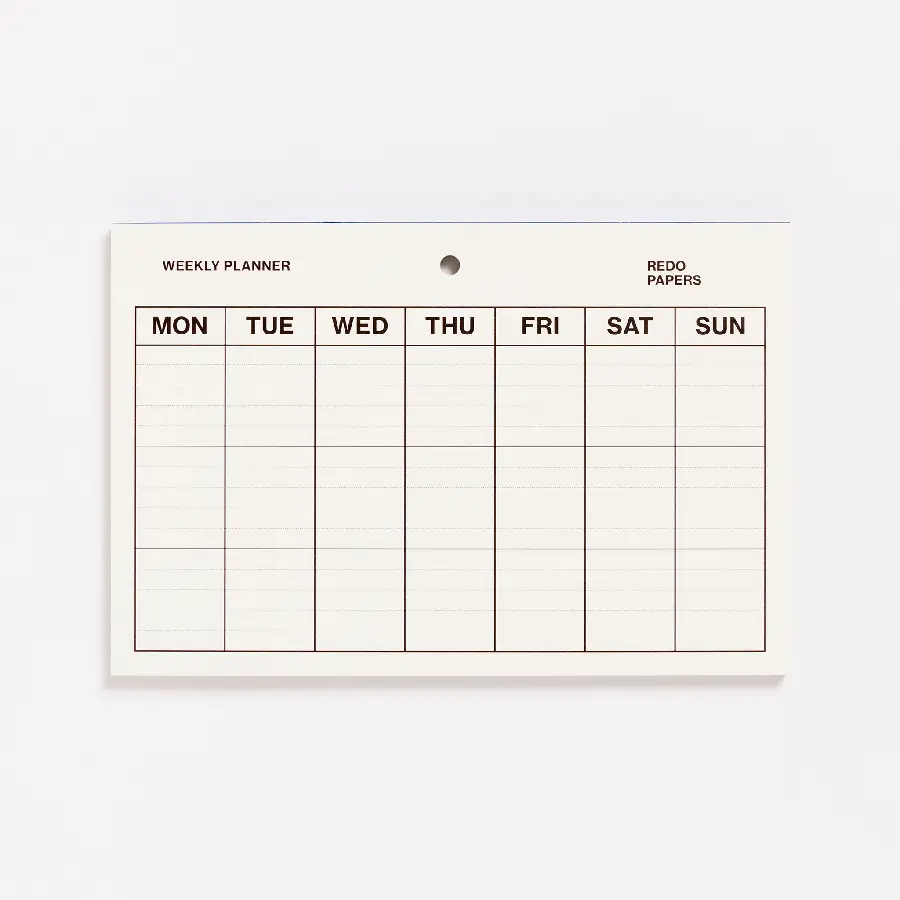 Redo Weekplanner (per 6 ex.)