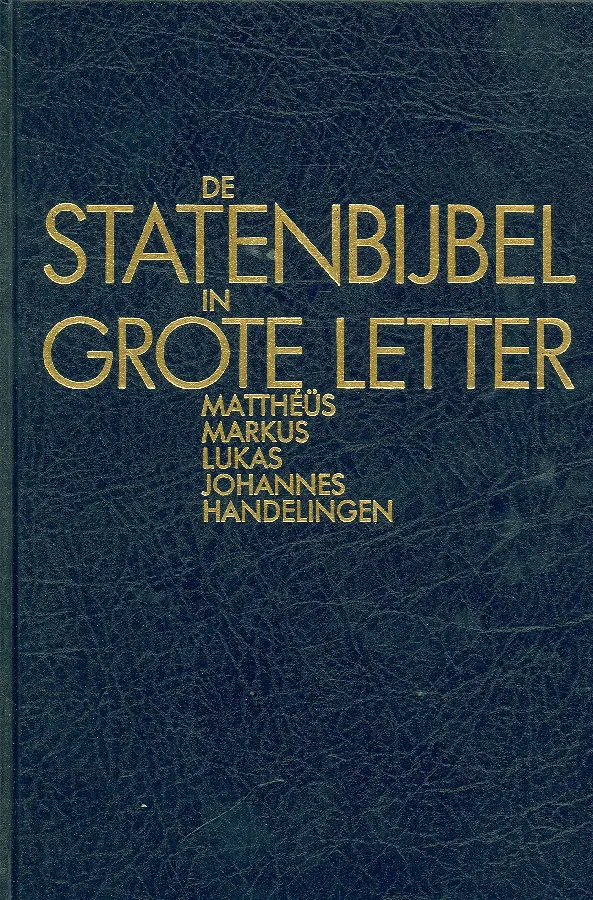 Statenbijbel grote letter nt1 mattheus
