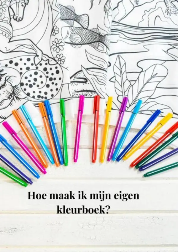 Hoe maak ik een eigen kleurboek?