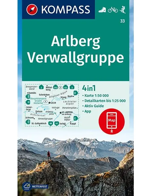 Kompass WK33 Arlberg, Verwallgruppe